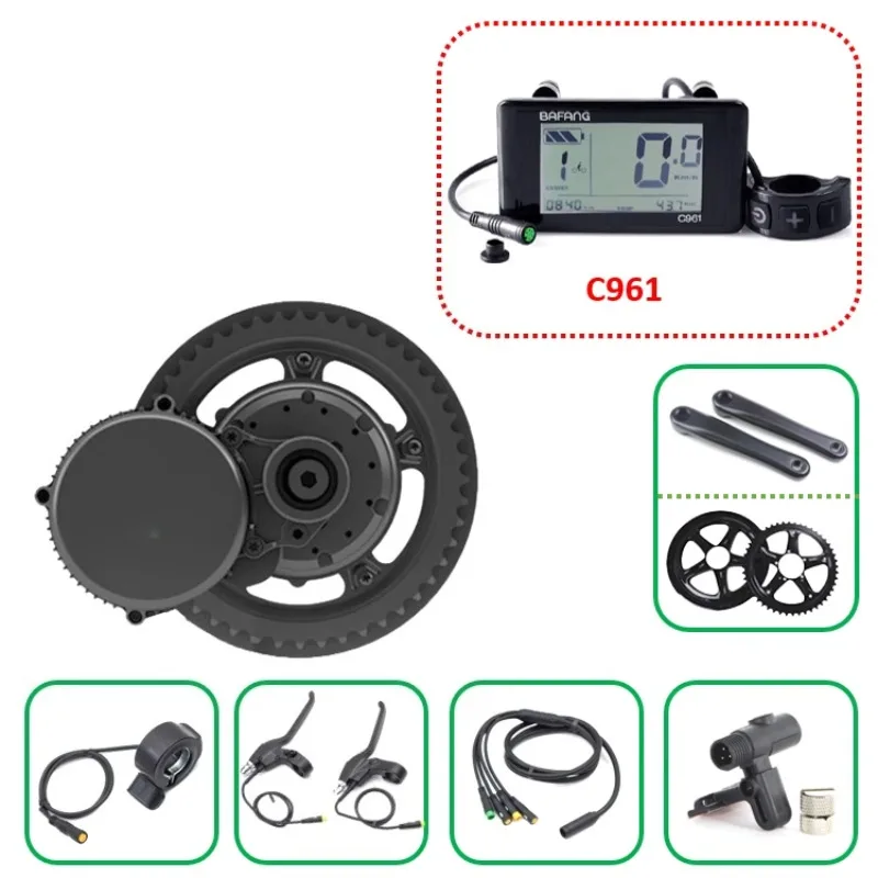 G340 미드 드라이브 모터 키트, C961 디스플레이 - Mid Drive Motor Kit 52V 1000W 리뷰 및 가격