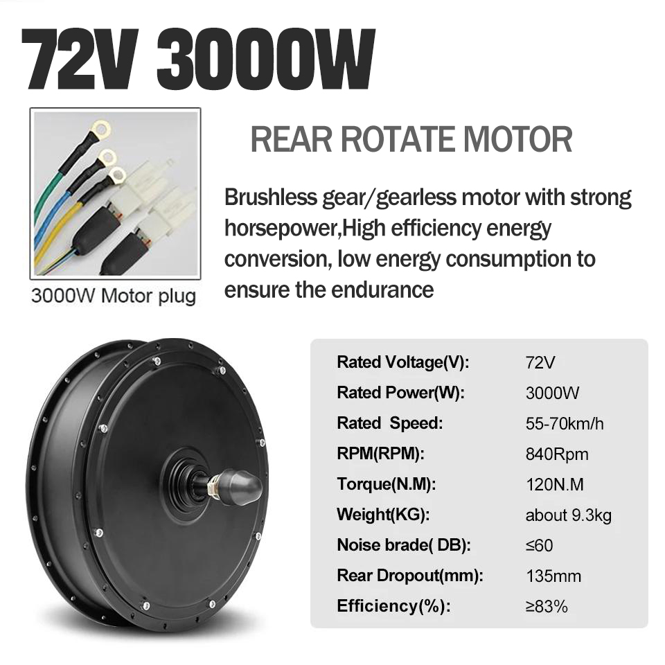 3000W MTX39 전기 자전거 변환 키트 72V 브 - Ebike Conversion Kit 72V 3000W 리뷰 및 가격