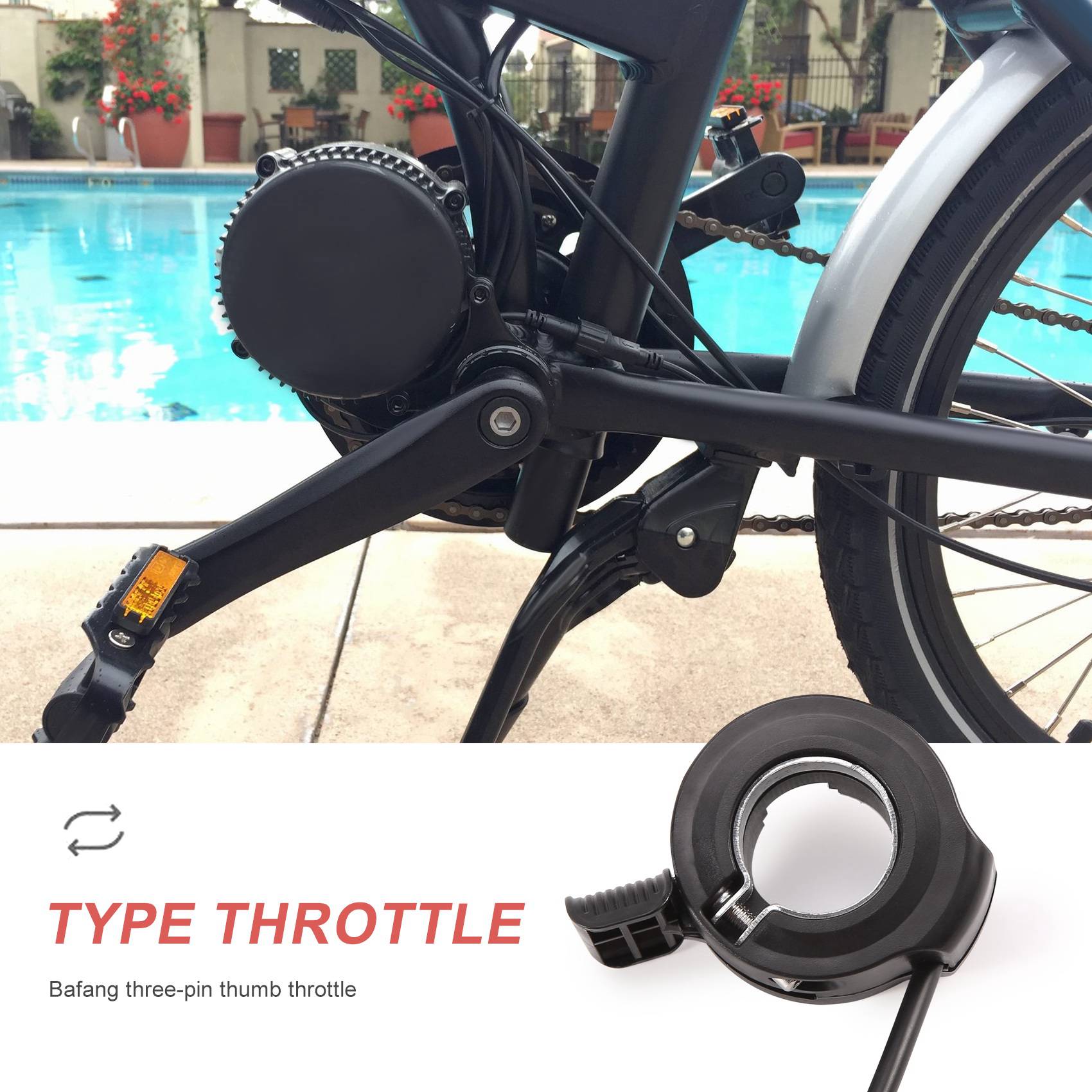 ABME 신형 엄지 스로틀, 미드 드라이브 모터 전기  - Mid Drive Motor Kit 52V 1000W 리뷰 및 가격