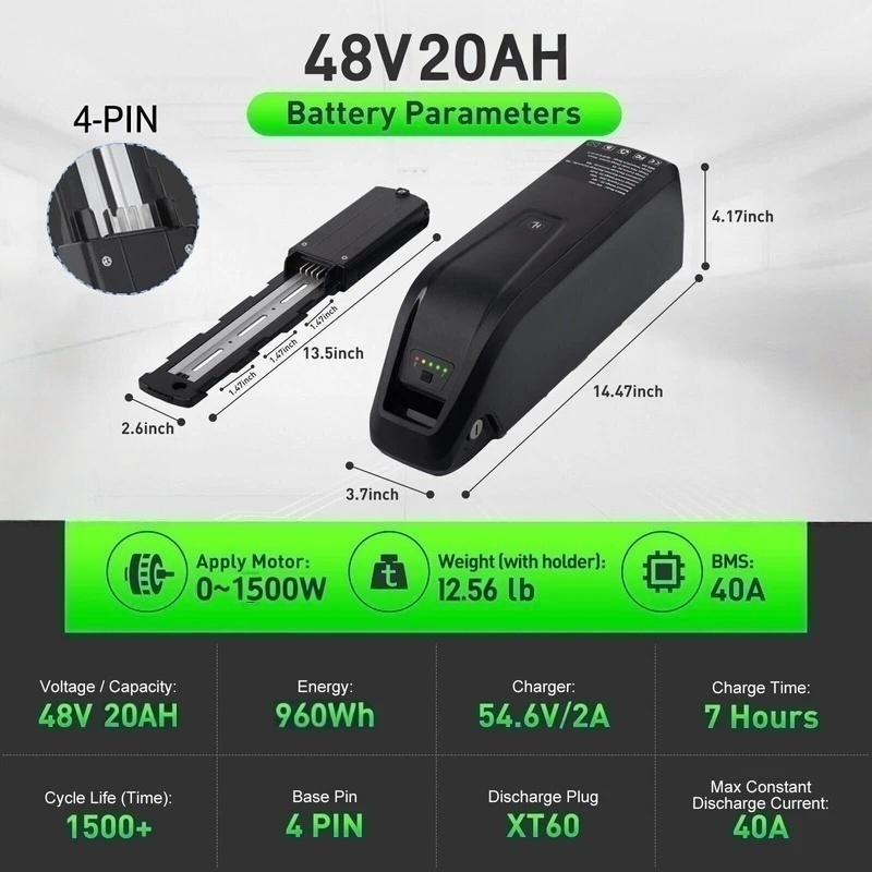 하이롱 전기자전거 배터리 36V 48V 20000mAh - Ebike Battery 48V 20Ah Hailong 리뷰 및 가격